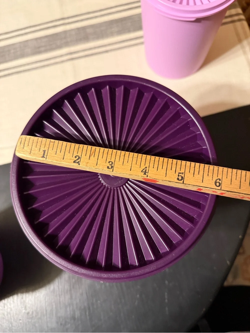 Tupperware Heritage 3-piece purple canister set